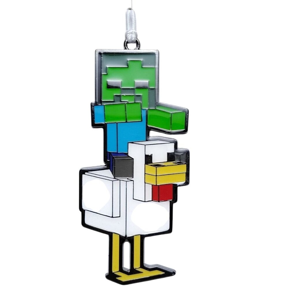 Hallmark Minecraft Chicken Jockey Christmas Ornament 2024